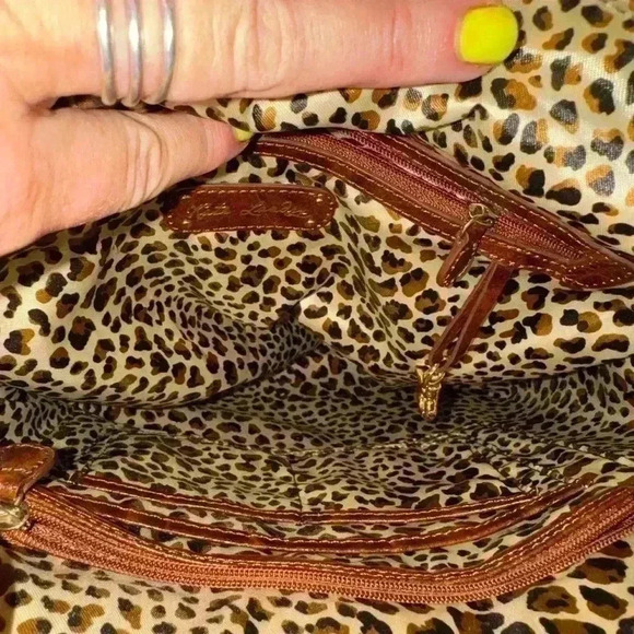 Kate Landry brown crock pattern purse - Picture 5 of 7